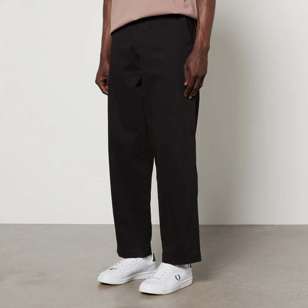 Fred Perry Brushed Cotton-Twill Straight-Leg Trousers - W32/L32 Image 1