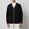 Fred Perry Contrast-Tipped Cotton-Piqué Cardigan - M - Image 1
