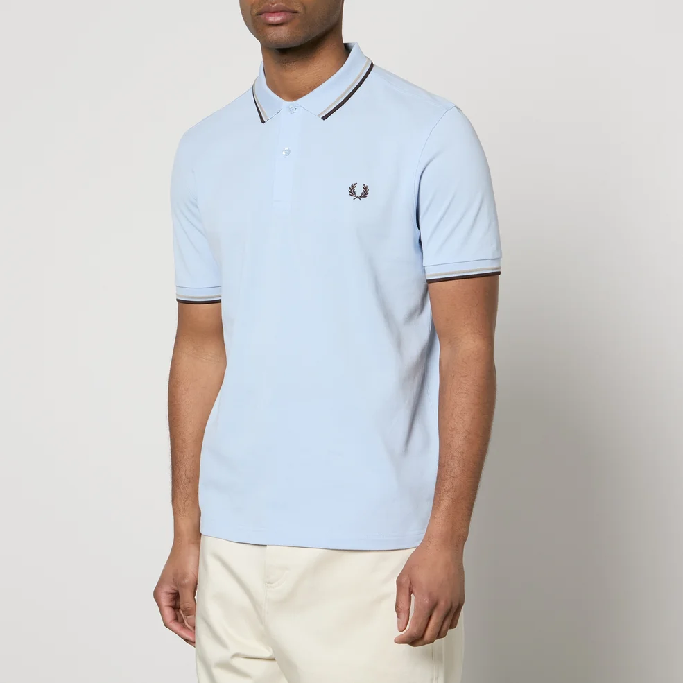 Fred Perry Twin Tipped Cotton-Piqué Polo Shirt - S Image 1