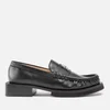 Ganni Butterfly Logo Leather Loafers - UK 3 - Image 1