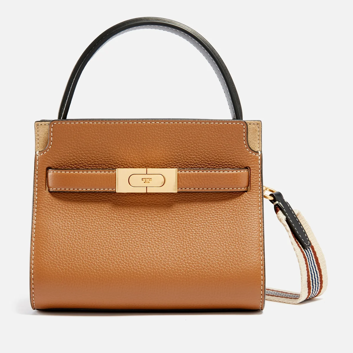 Tory Burch Lee Radziwill Leather and Suede Bag Image 1
