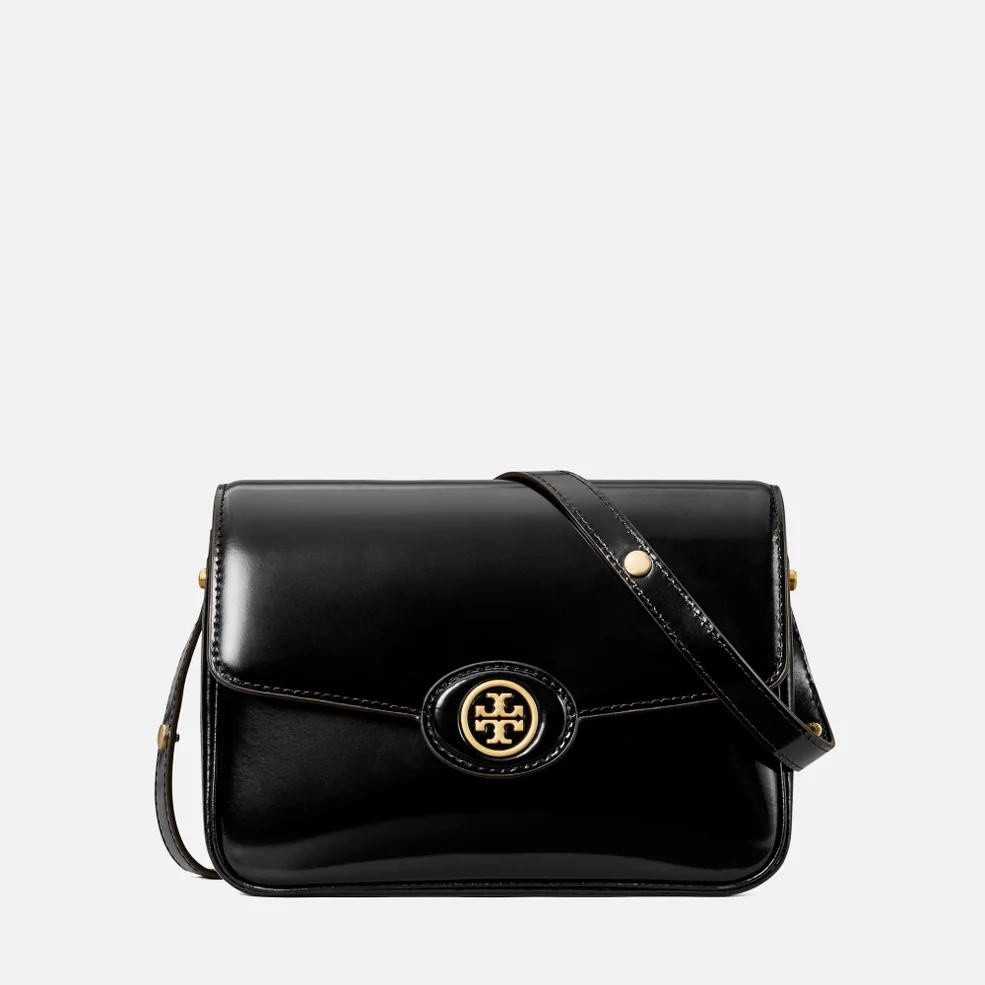 Tory Burch Robinson Spazzolato Convertible Leather Shoulder Bag Image 1