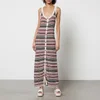 Marant Etoile Haroya Linen-Blend Pointelle Maxi Dress - Image 1