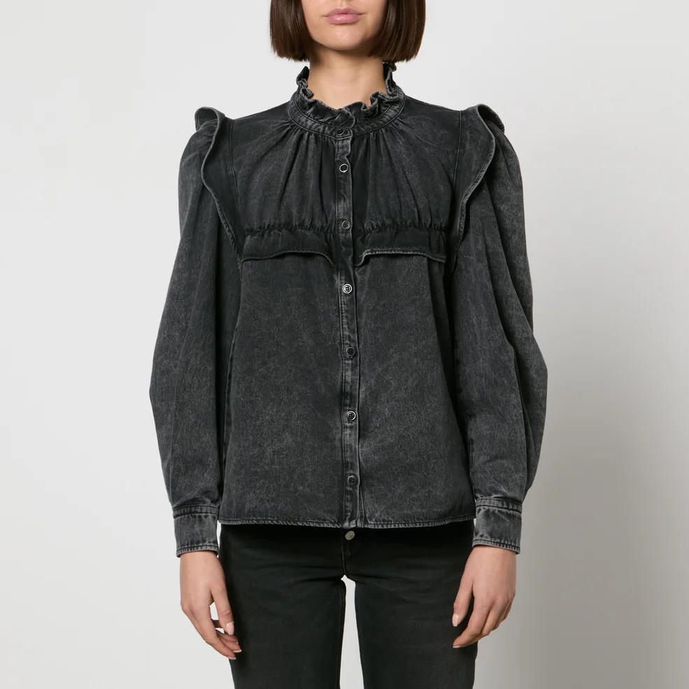 Marant Etoile Idety Cotton-Seersucker Shirt - FR 34/UK 6 Image 1