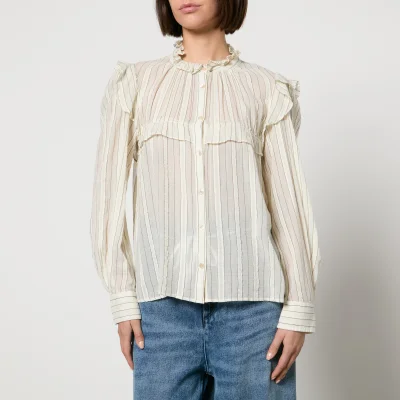 Marant Etoile Idety Semi-Sheer Cotton-Seersucker Shirt