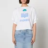 Marant Etoile Kyanza Logo-Print Linen T-Shirt - Image 1