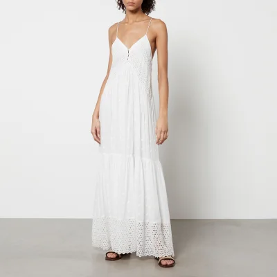 Marant Etoile Sabba Embroidered Broderie Anglaise Cotton Dress - FR 34/UK 6