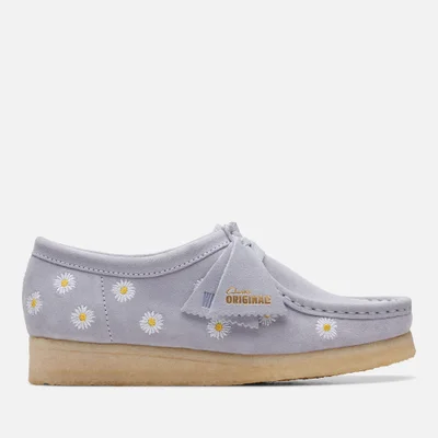 Clarks Originals Women's Embroidered Suede Wallabee Shoes - UK 4