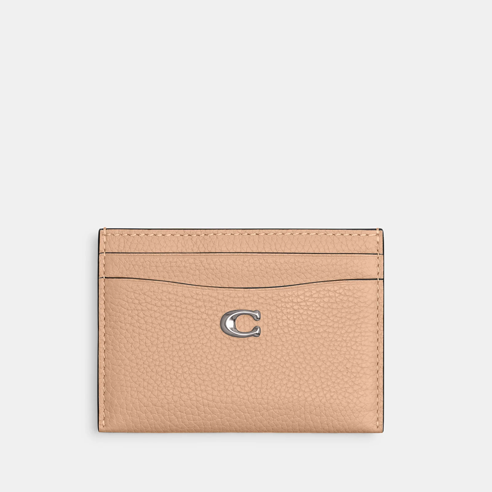 Coach Polished Pebble Essential Leather Card Case Image 1