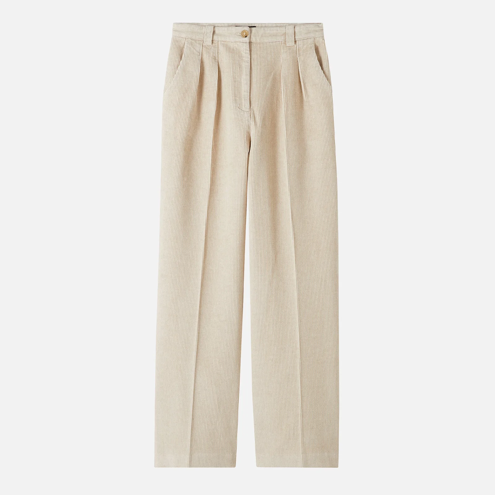 A.P.C. Cotton and Linen-Blend Corduroy Trousers Image 1