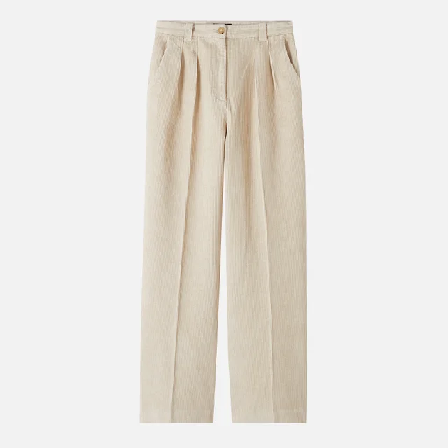 A.P.C. Cotton and Linen-Blend Corduroy Trousers