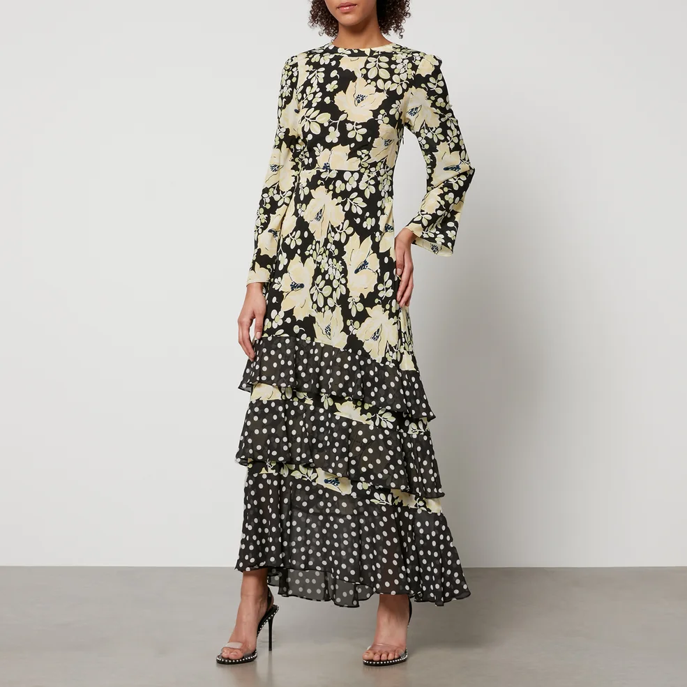Rixo Johanne Floral-Print Silk-Crepe Maxi Dress Image 1