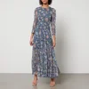 Rixo Kristen Floral-Print Chiffon Maxi Dress - Image 1