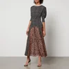 Rixo Meg Leopard-Print and Polka-Dot Chiffon Maxi Dress - Image 1