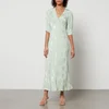 Rixo Zadie Floral-Jacquard Satin Dress - XS/UK 8 - Image 1