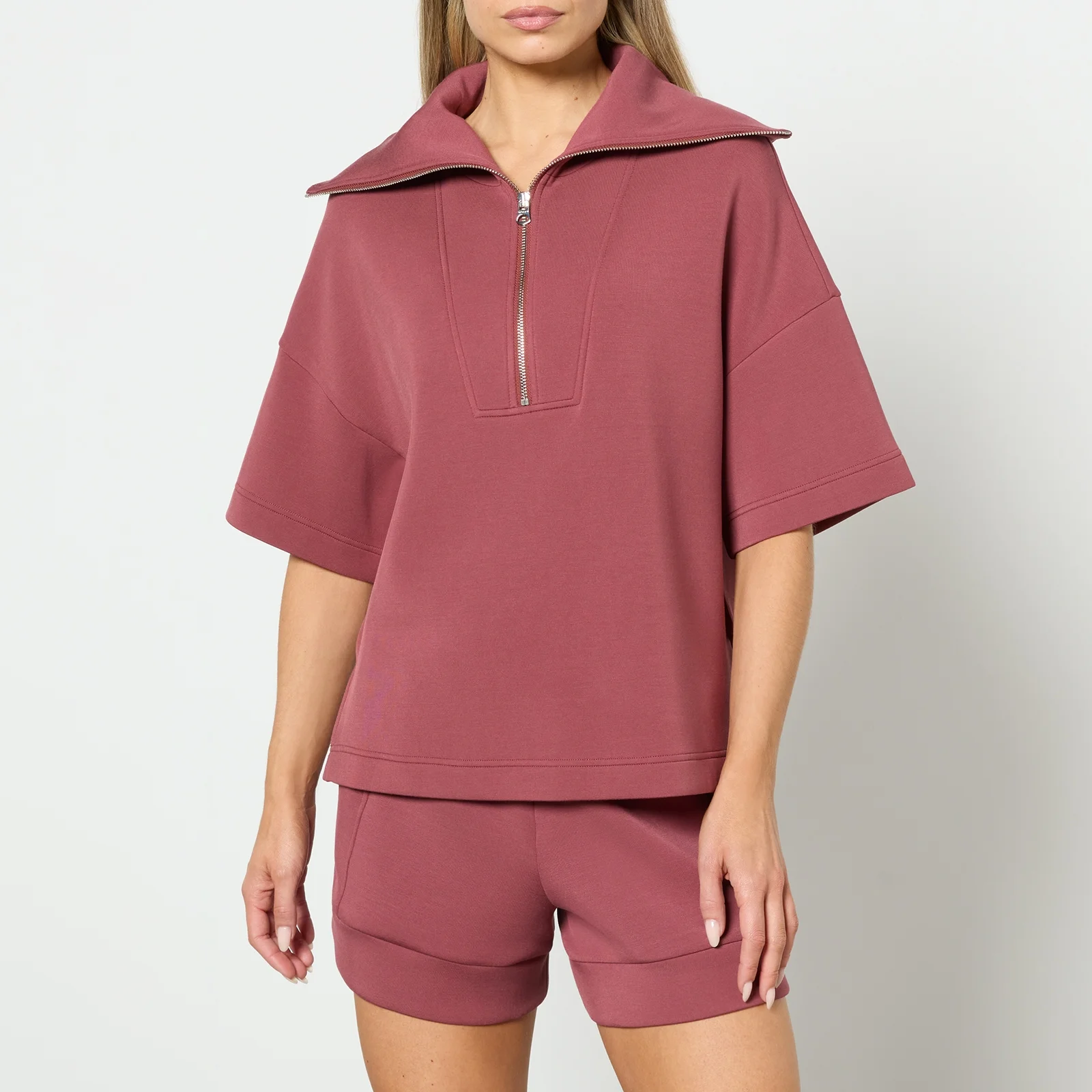 Varley Willow Short Sleeve Half Zip Jersey Sweatshirt Image 1