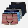 Paul Smith Loungewear Five-Pack Stripe Stretch-Cotton Boxer Shorts - S - Image 1