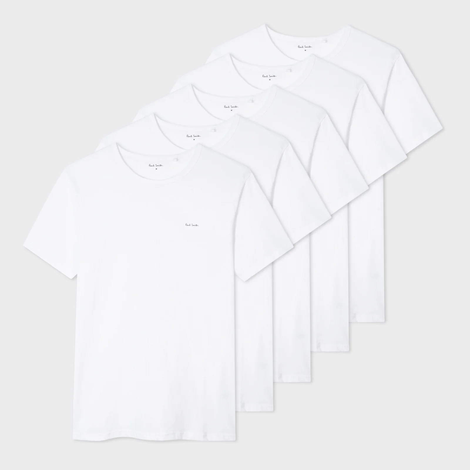 Paul Smith Loungewear Five-Pack Organic Cotton-Jersey T-Shirts Image 1