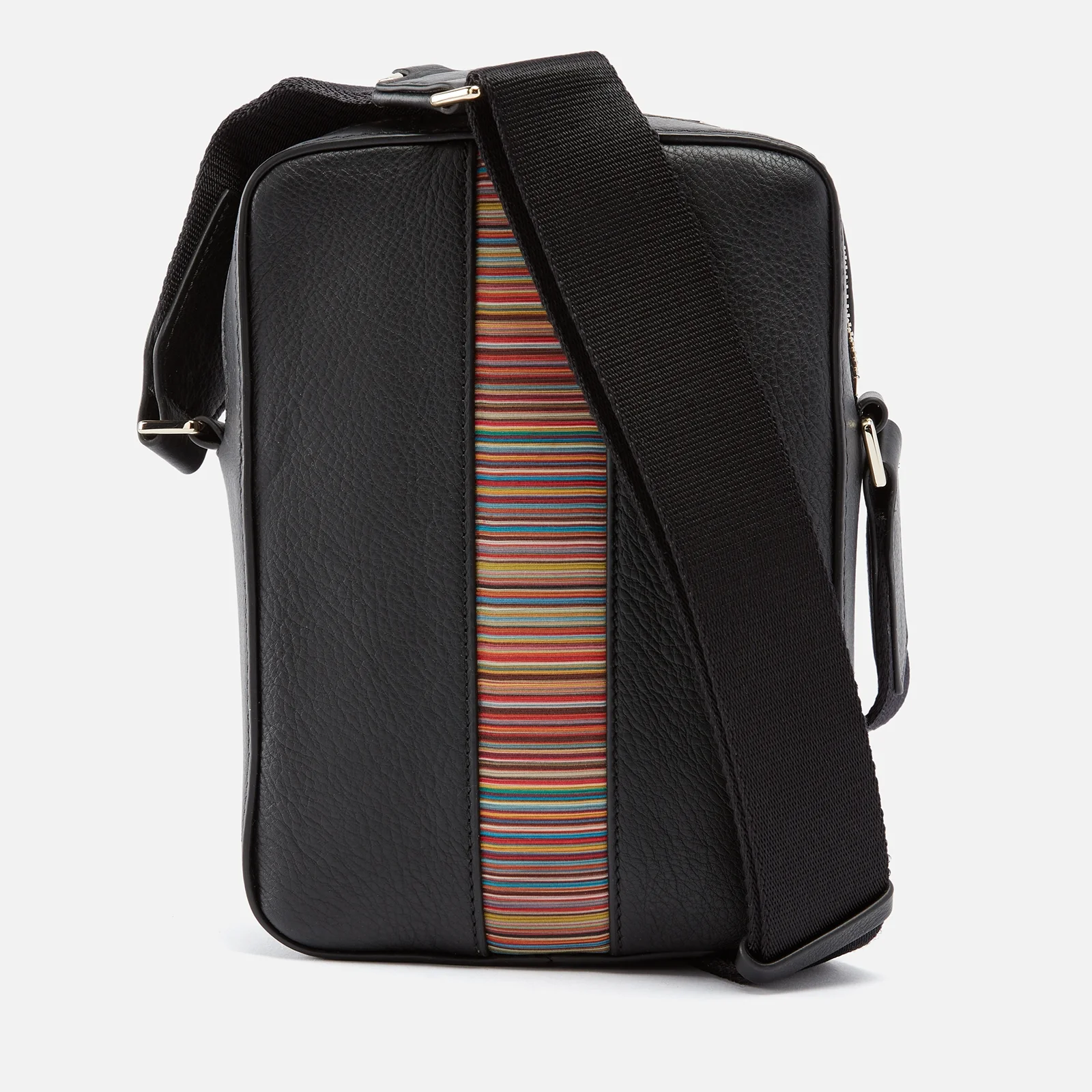 Paul Smith Stripe Leather Messenger Bag Image 1