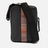 Paul Smith Stripe Leather Messenger Bag - Image 1