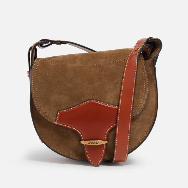 Isabel Marant Botsy Leather and Suede Shoulder Bag