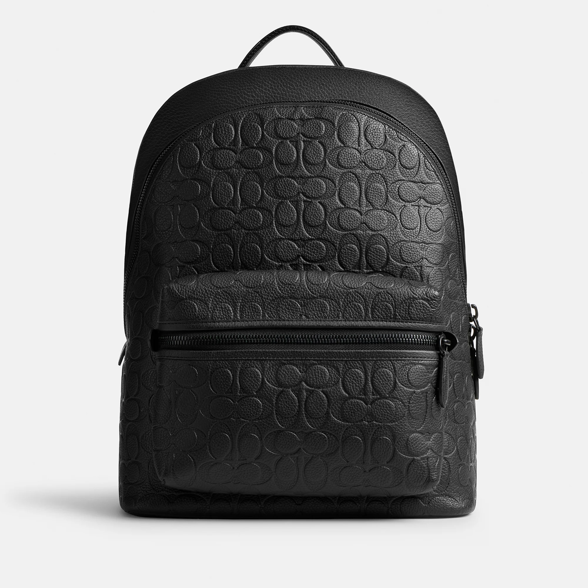 Coach Charter Signature Debossed Pebble Leather Backpack Image 1