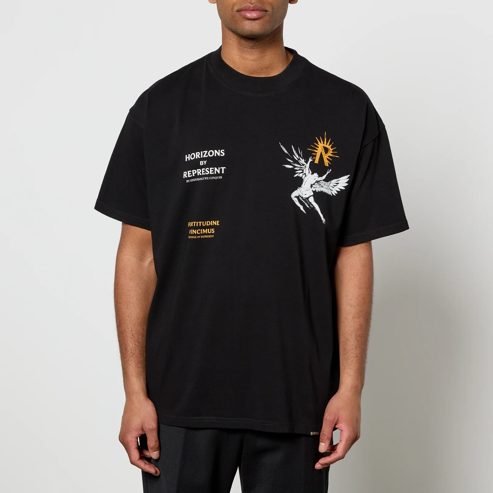 REPRESENT Icarus Logo-Print Cotton-Jersey T-Shirt Image 1