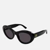 Balenciaga Monaco Recycled Acetate Oval-Frame Sunglasses - Image 1