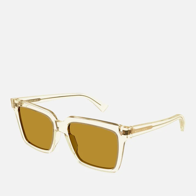 Bottega Veneta Recycled Acetate Rectangular-Frame Sunglasses
