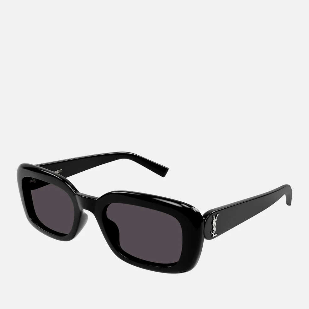 Saint Laurent Recycled Acetate Rectangle-Frame Sunglasses Image 1