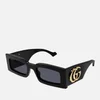 Gucci Oversized Rectangular Acetate Sunglasses - Black - Image 1