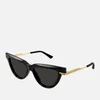 Bottega Veneta Cat Eye Sunglasses - Black - Image 1