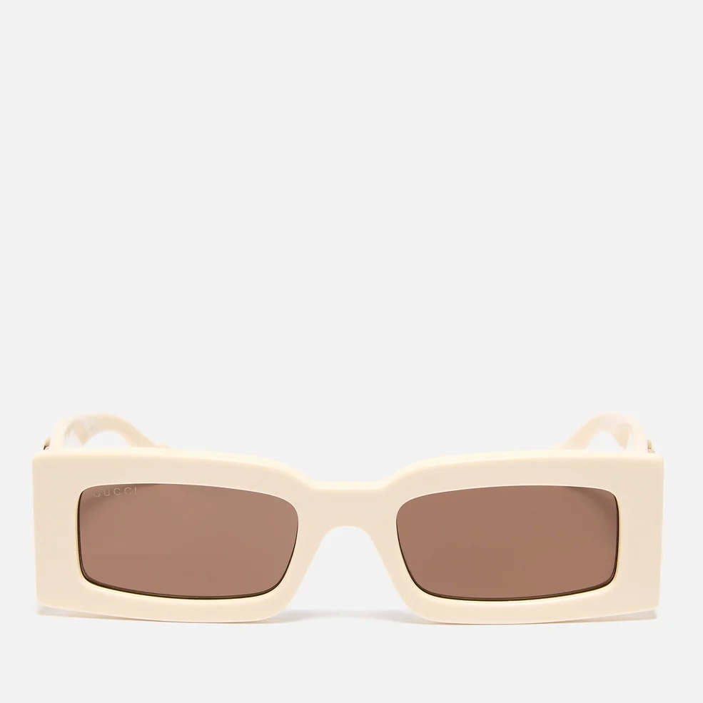 Gucci Oversized Acetate Rectangular-Frame Sunglasses Image 1