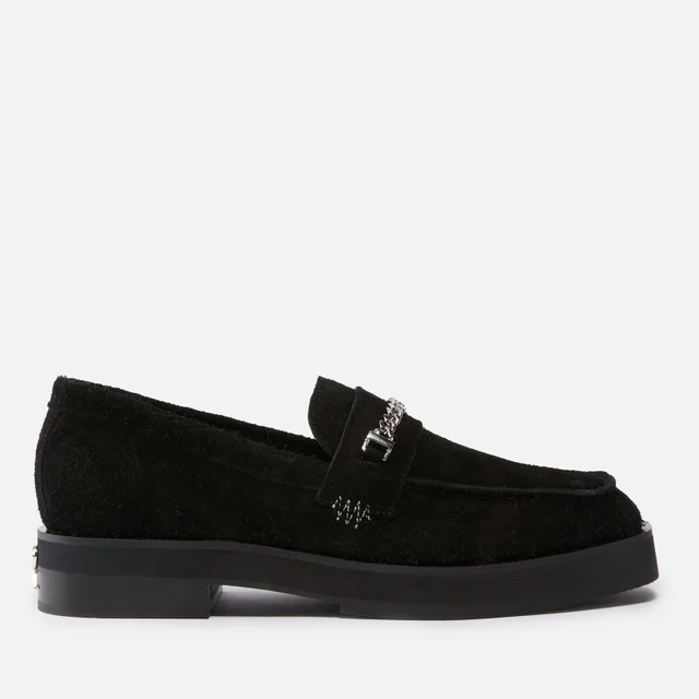 REPRESENT Chain-Embellished Suede Loafers