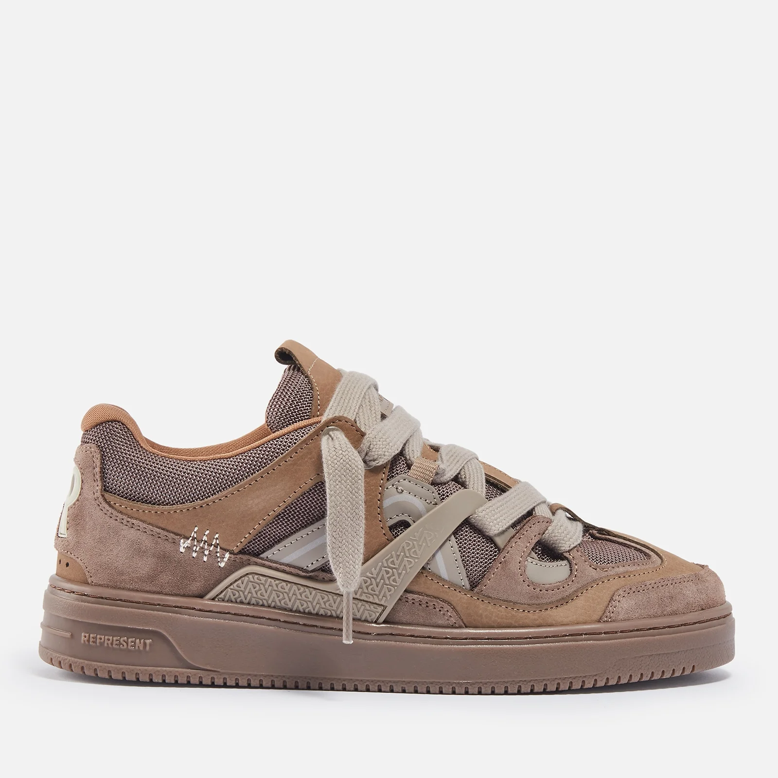 REPRESENT Men's Bully Nubuck and Suede Trainers Image 1