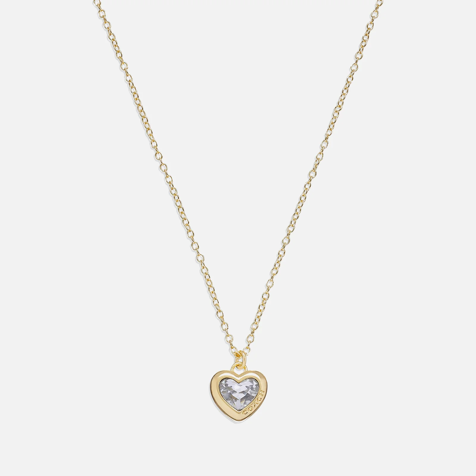 Coach Heart Gold-Tone Pendant Necklace Image 1
