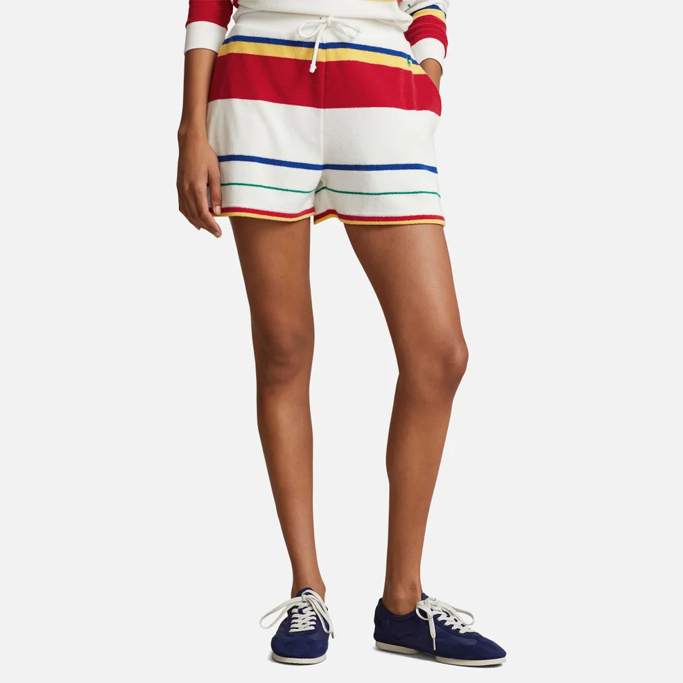 Polo Ralph Lauren Multi Stripe Athletic Flannel Shorts Image 1