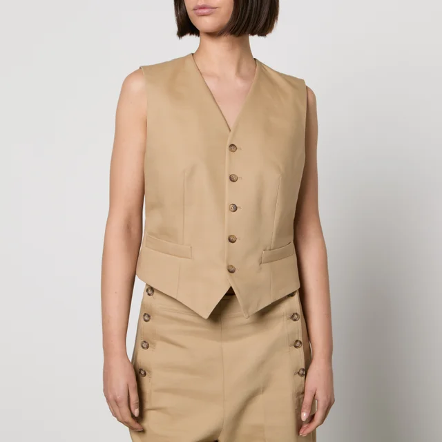Polo Ralph Lauren Pauline Cotton and Wool-Blend Twill Vest