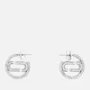 Marc Jacobs Small Crystal Silver-Plated Hoop Earrings - Image 1