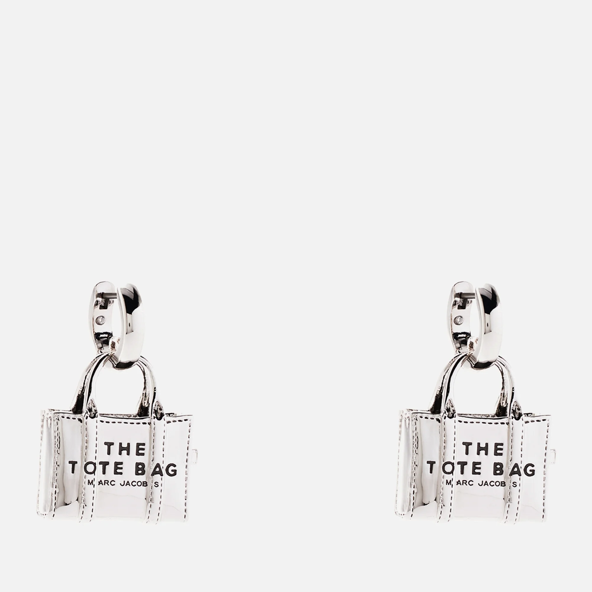 Marc Jacobs Silver-Plated Tote Bag Drop Earrings Image 1