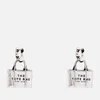 Marc Jacobs Silver-Plated Tote Bag Drop Earrings - Image 1