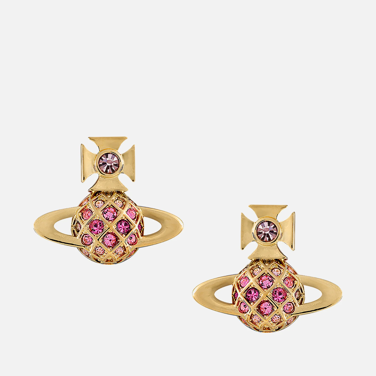 Vivienne Westwood Willa Bas Relief Gold-Tone Stud Earrings Image 1