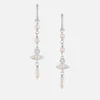Vivienne Westwood Emiliana Silver-Tone Pearl Drop Earrings - Image 1