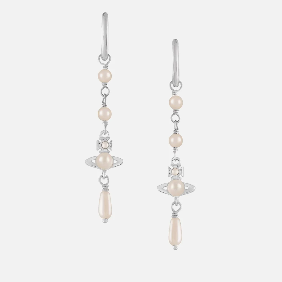 Vivienne Westwood Emiliana Silver-Tone Pearl Drop Earrings Image 1