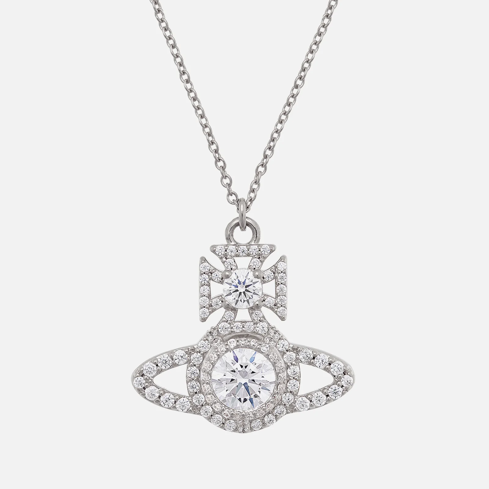 Vivienne Westwood Norabelle Silver-Tone Cubic Zirconia Necklace Image 1