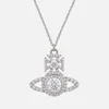 Vivienne Westwood Norabelle Silver-Tone Cubic Zirconia Necklace - Image 1