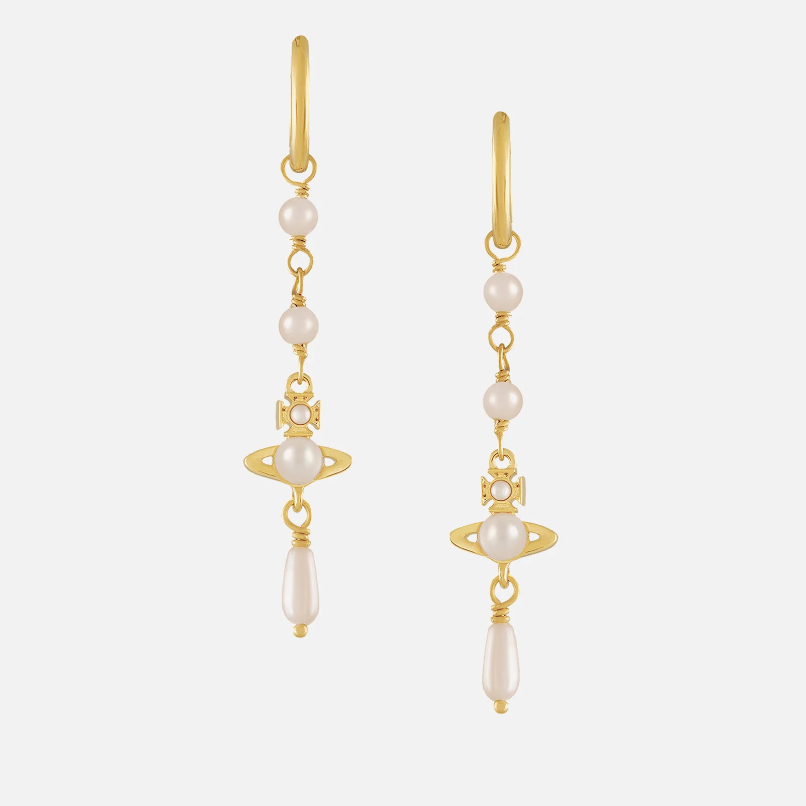 Vivienne Westwood Emiliana Pearl Gold-Tone Drop Earrings Image 1