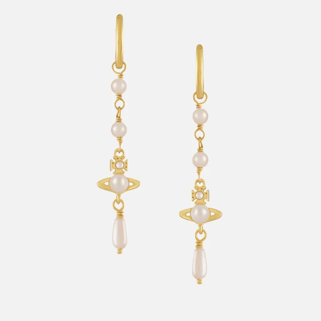 Vivienne Westwood Emiliana Pearl Gold-Tone Drop Earrings