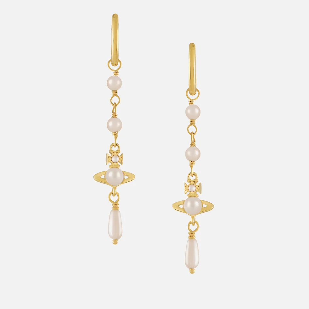 Vivienne Westwood Emiliana Pearl Gold-Tone Drop Earrings Image 1
