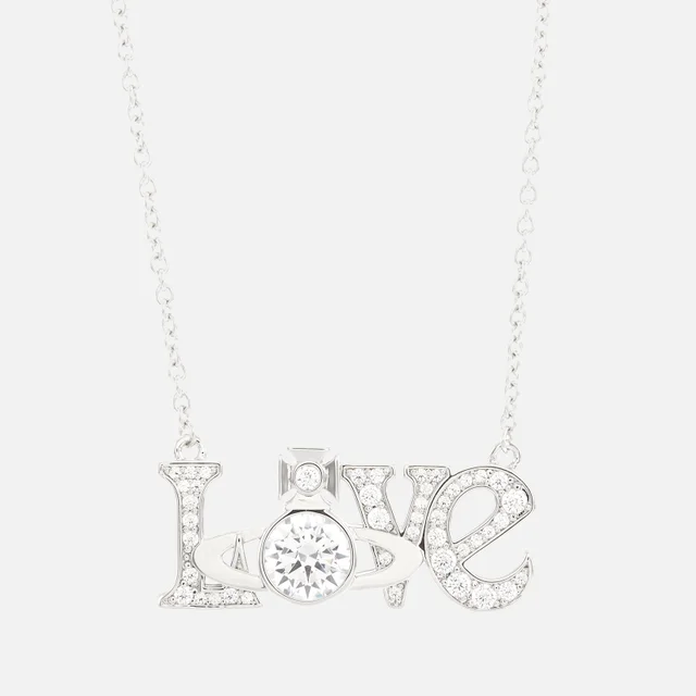 Vivienne Westwood Love Silver Tone Pendant Necklace